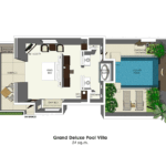 Grand Deluxe Pool Villa (Partial Seaview & Beachfront) - floor plan