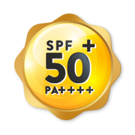 SPF50+PA++++バッジ